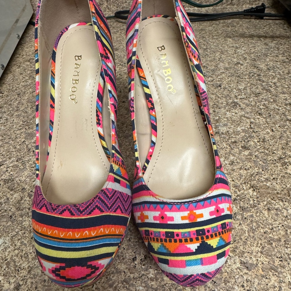 Corona Vibrant Multicolor Women's Heels